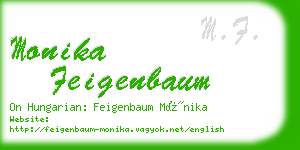 monika feigenbaum business card